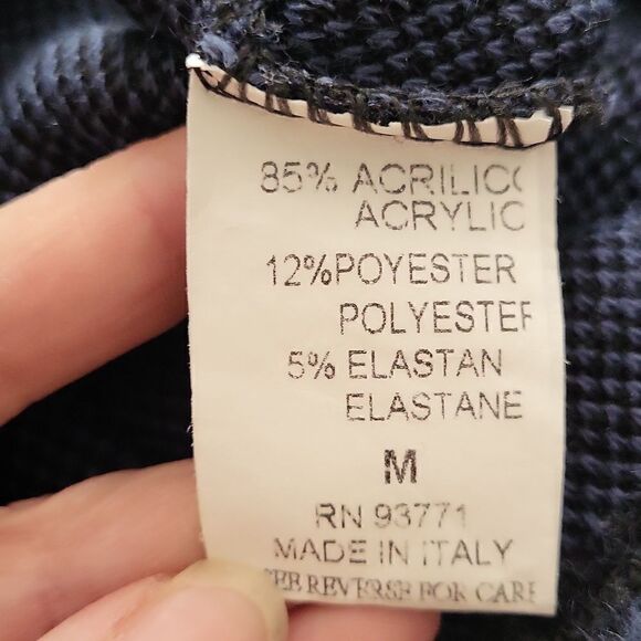 Vasna Blue‎ Animal Print Tunic Dress Long Sleeve Cowl Neck Size Medium - Picture 12 of 13